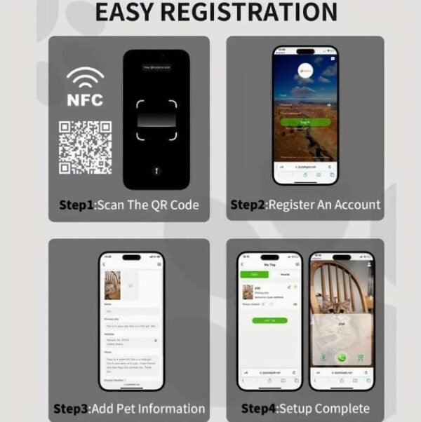 NFC & QR Code Smart Pet ID Tag - Image 3